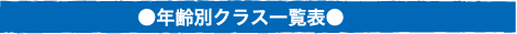 ●年齢別クラス一覧表●