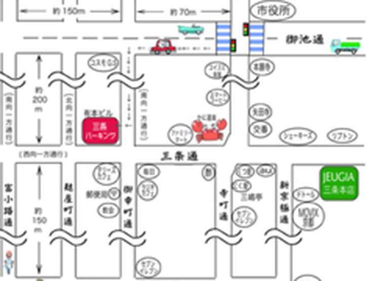 三条本店 提携駐車場・駐輪場のご案内